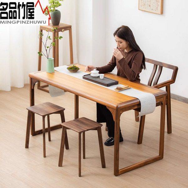 新中式胡桃木茶桌椅组合简约阳台茶桌办公室禅斋茶几茶台现代家用,住宅家具,家用茶台/茶桌,淘宝优惠券,粉丝福利购,淘宝优惠卷