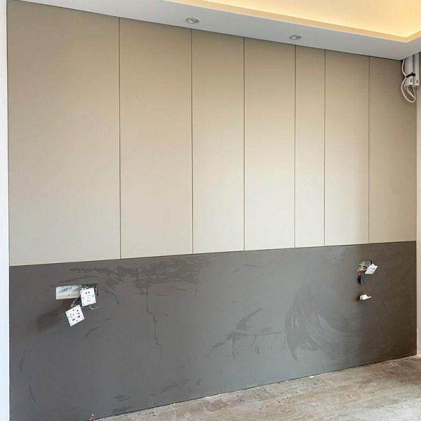 高端硬包背景墙现代客厅简约电视沙发床头软包轻奢卧室木饰面定制