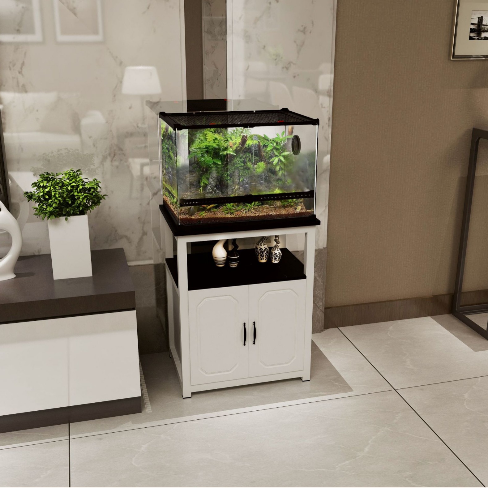 CM造景黏土地表塑型爬宠箱生态爬虫陆龟半水龟守宫蜥蜴鬃狮造景缸