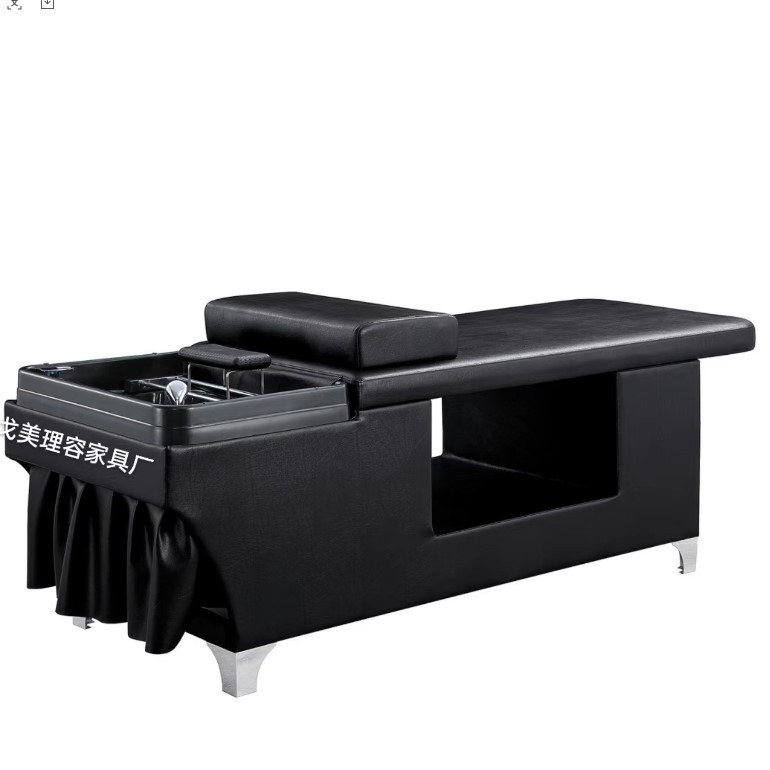 理发店专用高档平台洗头床钢架结构方盆美发店泰式洗头床工厂直销