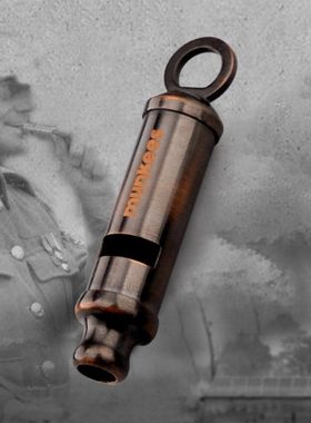 路客户外复古求生口哨金属纯铜救生哨子哨高音训练教练裁判高频