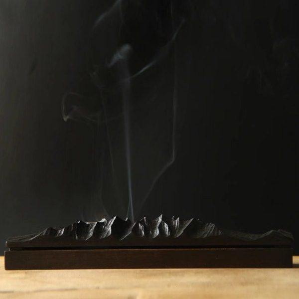 黑胡桃山形香炉线香茶室香座实木创意香插托禅意摆件手工雕刻礼品,节庆用品/礼品,线香,淘宝优惠券,粉丝福利购,淘宝优惠卷