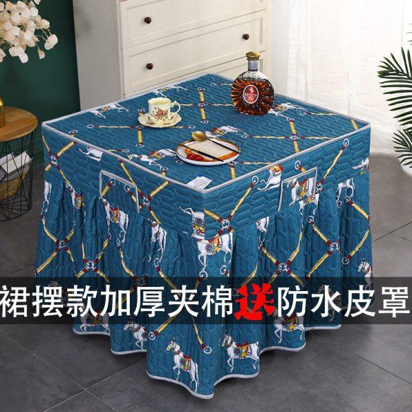 加厚裙摆烤火炉罩电暖桌烤火桌子罩套正方形取暖桌罩电暖炉罩冬季,居家布艺,烤火罩,淘宝优惠券,粉丝福利购,淘宝优惠卷