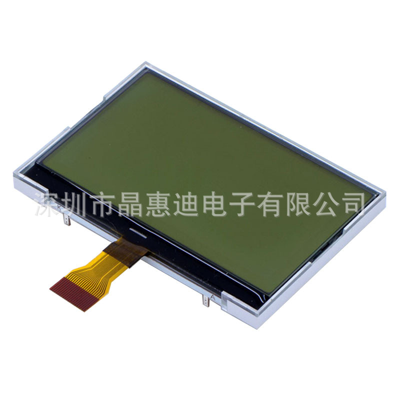 液晶模块/LCD液晶屏/2.8英寸/12864/点阵屏/COG/黄绿底蓝字/名显