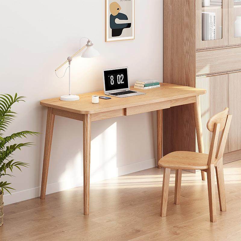 批书桌电脑桌卧室家用中小学生学习桌实木办公桌子出租屋简易工作
