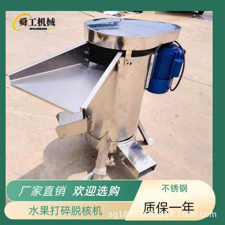 水果粉碎去核机 工业大产量核肉分离机 桃子杏子龙眼商用脱核机