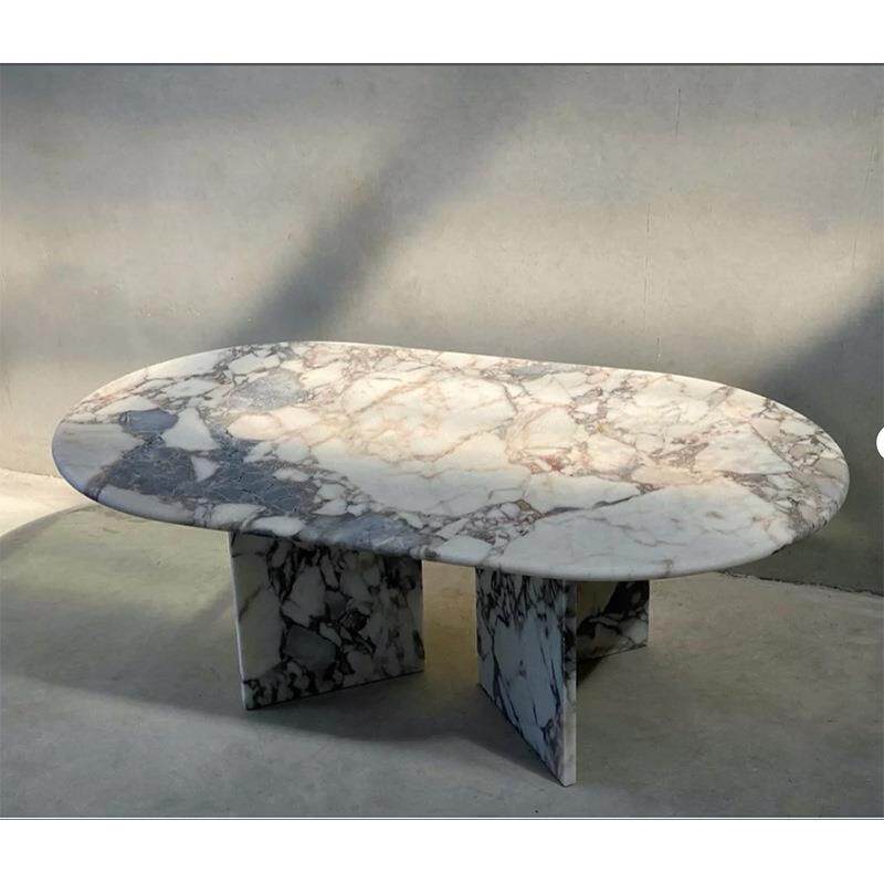 意大利茶几天然大理石客厅咖啡桌沙发桌高端奢华整装创意设计桌子