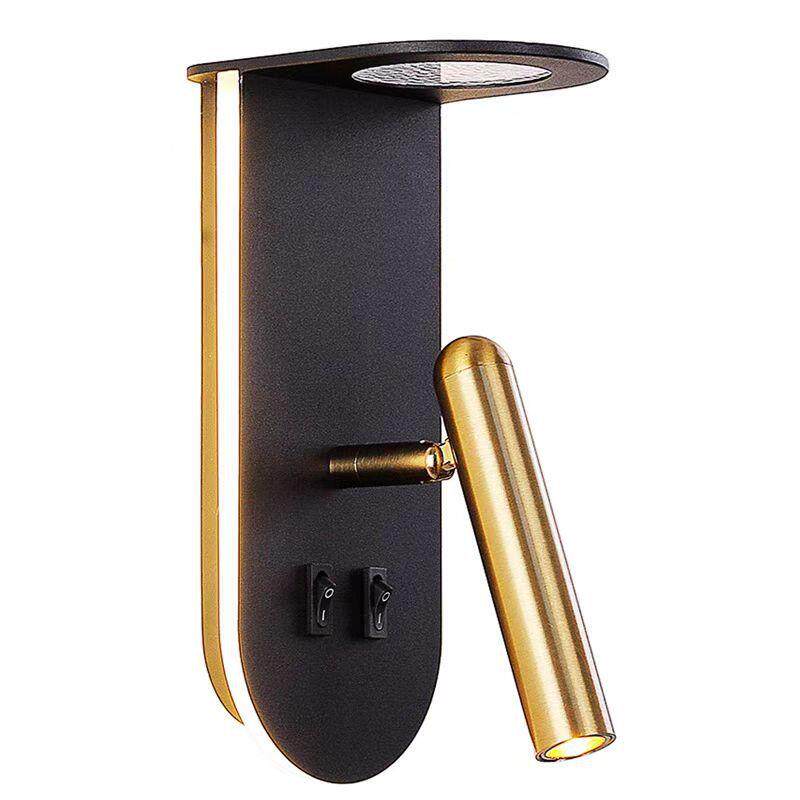 创意个性主卧壁灯卧室床头灯带开关北欧火焰氛围灯极简设计师风格