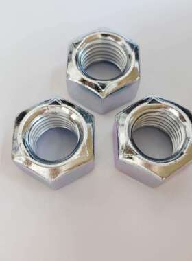 DIN980v六角全金属压点锁紧螺母 M10 10级蓝白锌 现货