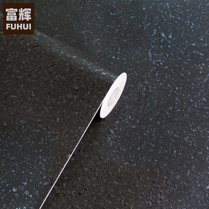 深灰色沙粒水泥风格自粘墙纸PVC壁纸翻新防水防潮导气槽墙贴HD0