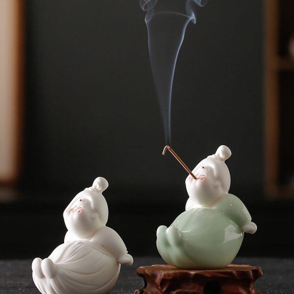 复古唐女茶搁架文房用品创意仕女可爱香插香薰炉陶瓷室内茶宠摆件,家居饰品,香薰炉,淘宝优惠券,粉丝福利购,淘宝优惠卷