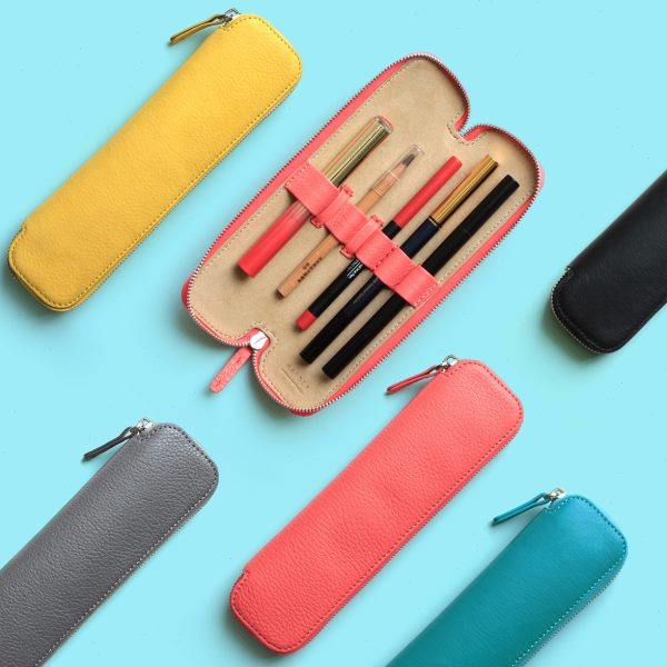 NAidea纳意真皮笔袋文具盒商务笔袋创意笔袋文艺笔袋原创复古