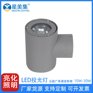 LED室外亮化照明上下照壁灯酒店围墙门柱双头单头过道10W20W30W