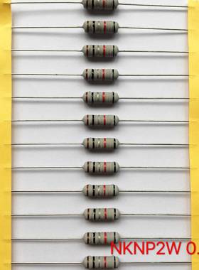 无感绕线电阻NKNP2W0R1渡锡铜线