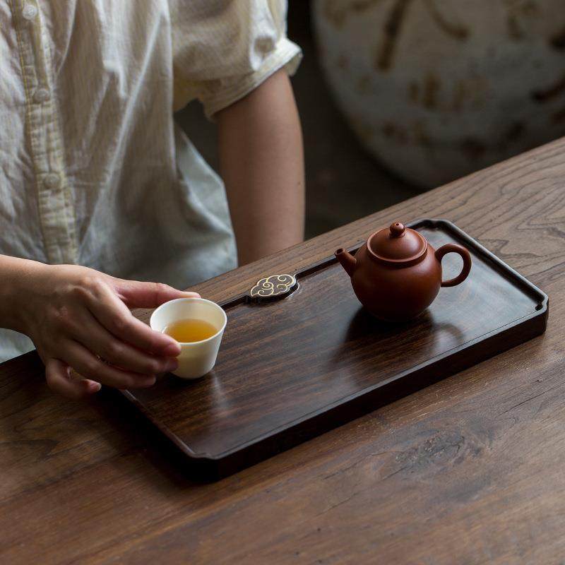 复古风实木茶盘长方形中式黑檀木干泡盘整块壶承茶台茶室家用托盘,纺织面料/辅料/配套,纺织机械配件,淘宝优惠券,粉丝福利购,淘宝优惠卷