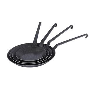 新款牛排煎锅户外露营烧烤盘纯铁烤盘西式长柄平底锅无涂层铁锅