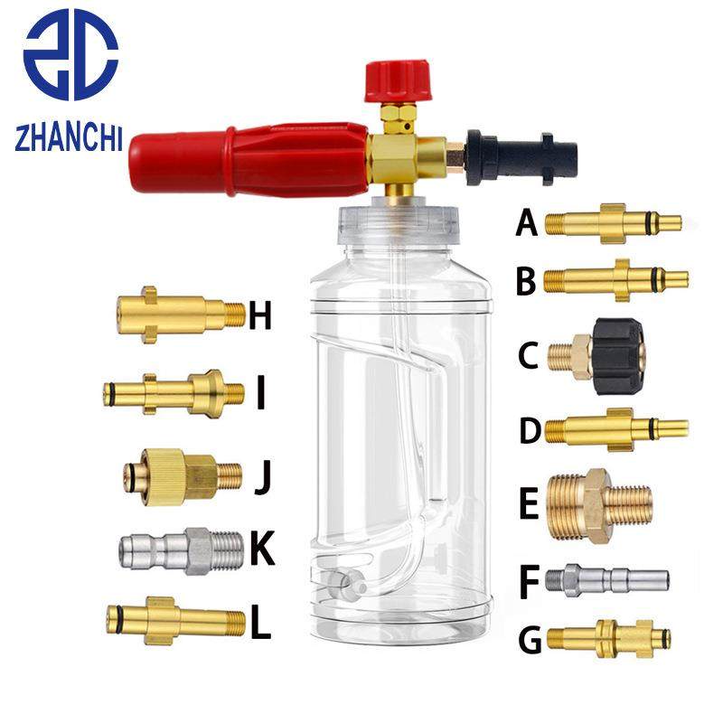 直销泡沫壶1000ml透明款PA壶高压洗车水枪泡沫1/4快插公头,纺织面料/辅料/配套,纺织机械配件,淘宝优惠券,粉丝福利购,淘宝优惠卷