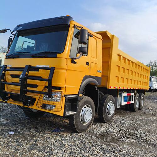 出口非洲重汽豪沃NX自卸车371马力渣土车前四后八矿车HOWO自卸车