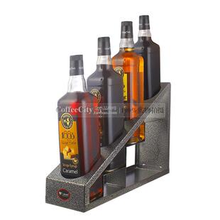 直销L-BEANS不锈钢果露架糖浆架吧台展示架吧台4孔