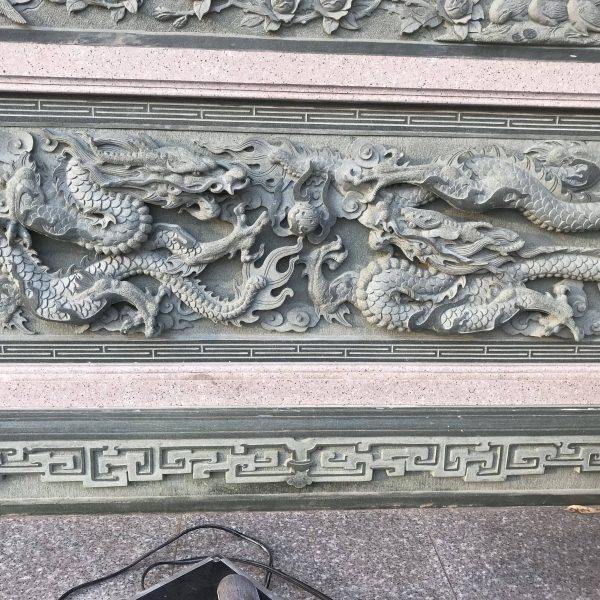 精雕图扫描图精品双龙戏珠200 60灰度图浮雕图 石雕图 代加工