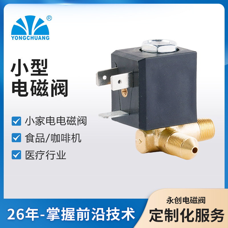 余姚永创5524-01微型蒸汽电磁阀 16KG 直动式电磁阀 取暖器电磁阀