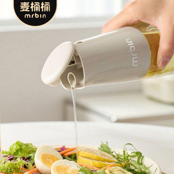 麦桶桶玻璃油壶重力油瓶家用厨房油壸自动开合不挂油酱油防漏油罐,厨房/烹饪用具,油壶,淘宝优惠券,粉丝福利购,淘宝优惠卷
