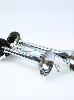 G101热销气泵汽车喇叭150DB双管锌合金气喇叭大货车12/24V