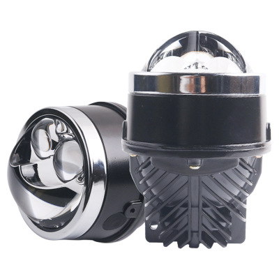三为车灯SANVI3寸LED双眼雾灯透镜50w5500k远近一体雾灯升级