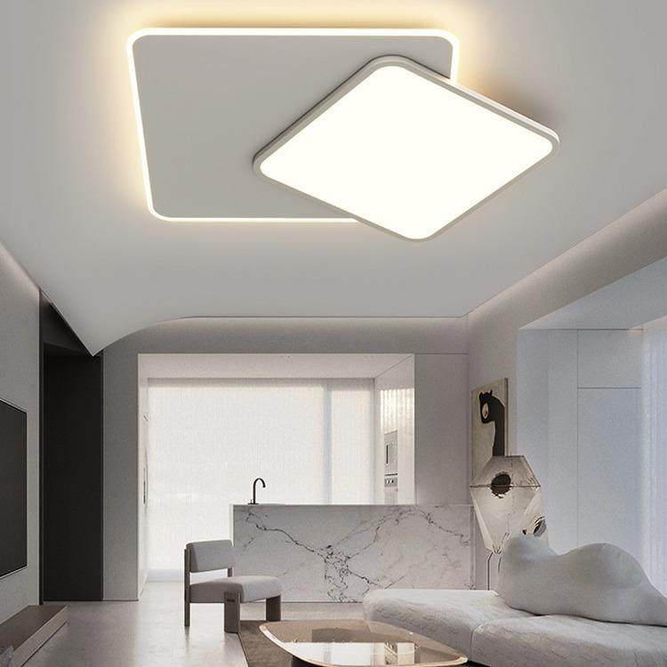 极简客厅灯2024年新款现代简约大气几何ed吸顶灯主卧室北欧灯具