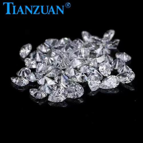 梨形人工合成小规格钻石人造培育钻石小碎钻小分石配钻配石散货