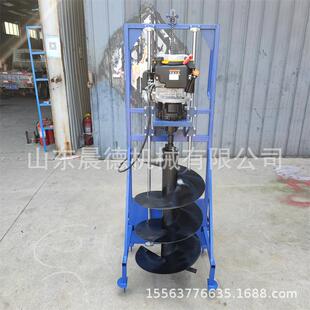 带架子汽油挖坑机果树施肥打坑8马力螺旋地钻机