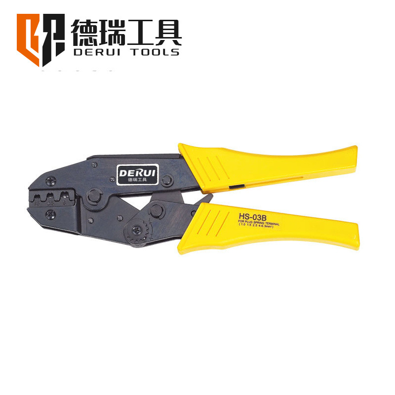 德瑞工具HS-03B/HS-03BC 9寸棘轮式压线钳欧式端子压接钳批发