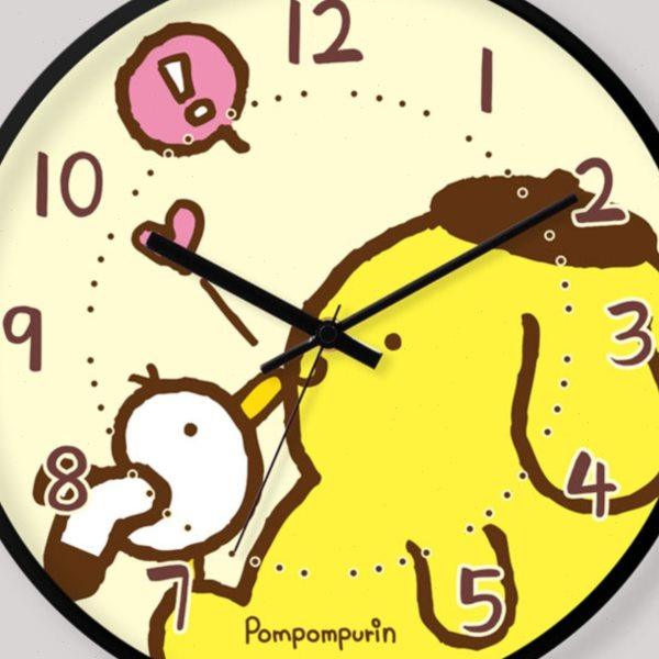 三丽鸥布丁狗挂钟黄色可爱卡通静音走时家居钟表女少女心卧室时钟,家居饰品,挂钟,淘宝优惠券,粉丝福利购,淘宝优惠卷