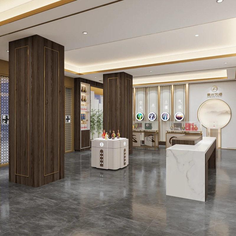 贵州习酒展示柜君品端展厅整店展柜靠墙柜酒窖文化馆体验馆
