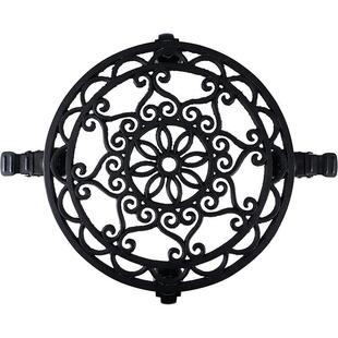 直销铸铁万向轮花盆架客厅阳台落地式可移动花盆托铁艺花架