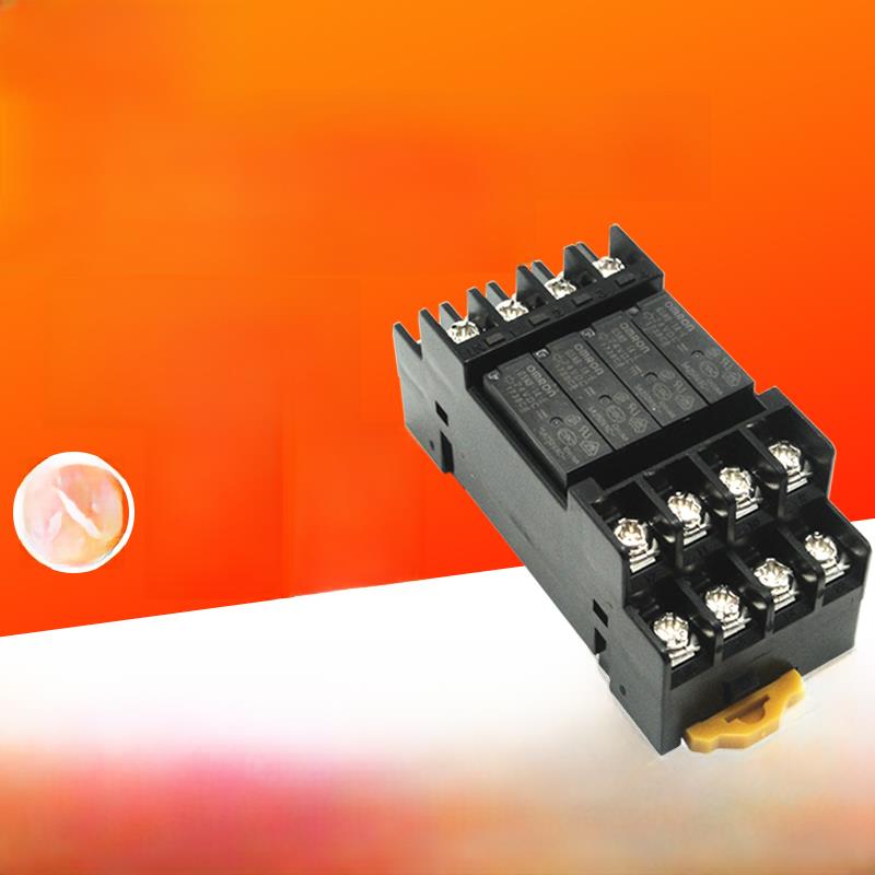 4路薄型小型微型中间终端继电器模组模块FY4BN-24VDC PLC放大板