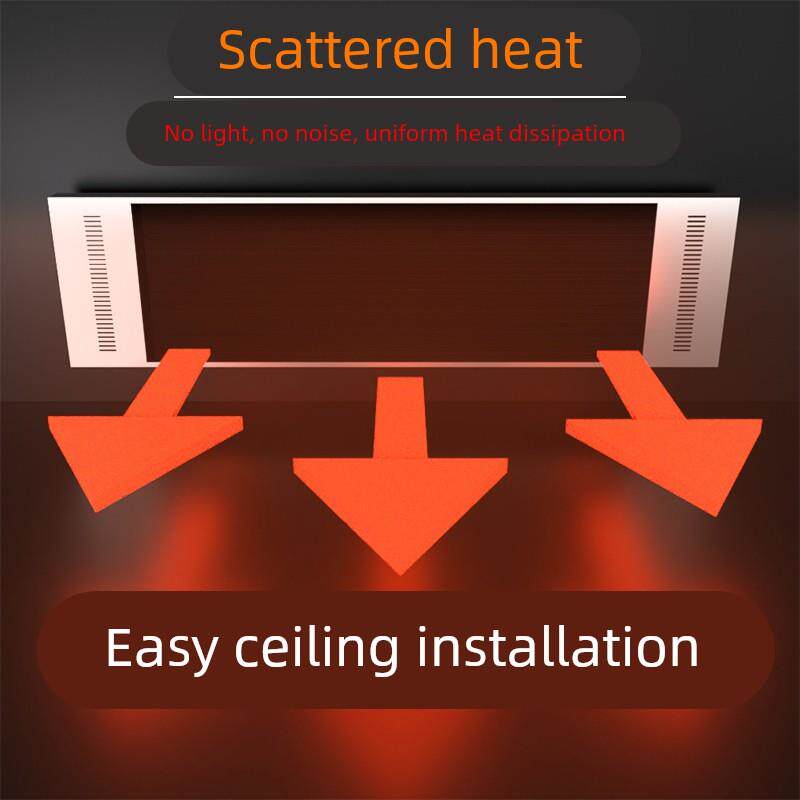 商用取暖器远红外电热幕高温辐射板门口热风电热板幕商场挡冷商用