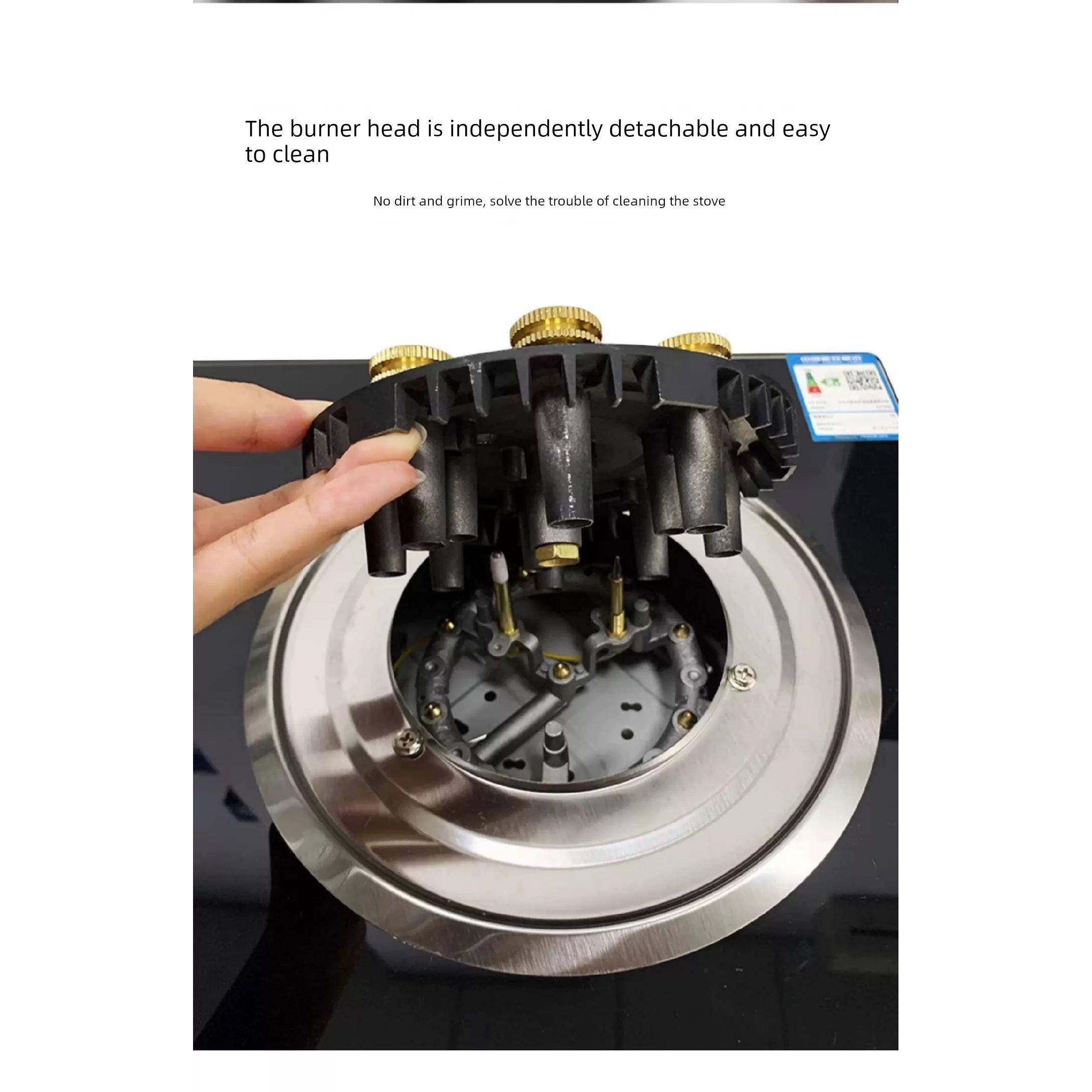 猛火炉头维修配件九头九腔上进风分火器天然气上盖液化气底座大全