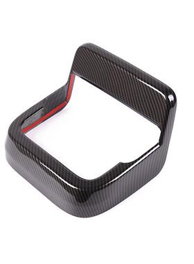 深圳车涯适用于21款路虎极光L后排出风口框ABS碳纤纹1件套