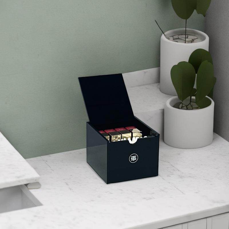 亚克力翻盖式防尘棉签卸妆棉收纳盒轻奢欧式桌面收纳盒,农用物资,其他肥料,淘宝优惠券,粉丝福利购,淘宝优惠卷