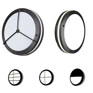 LED户外壁灯E27防潮灯圆形防水吸顶灯防潮壁灯室内外酒店阳台照明