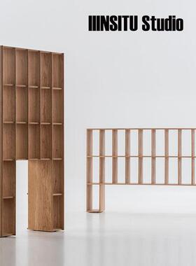 弄舍/透明书架实木置物架柜收纳落地多层格学生办公简约北欧