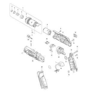 牧田（MAKITA）DF012D电动起子机电钻齿轮组件123913-9