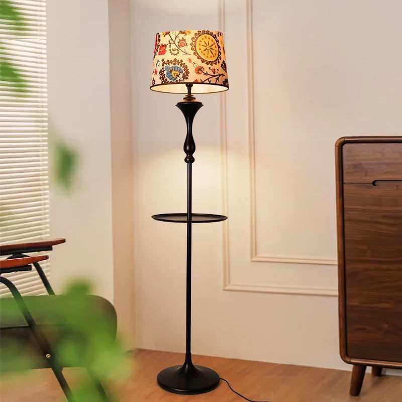 落地灯客厅美式复古卧室书房沙发茶几圆桌置物立式中古护眼氛围灯,3C数码配件,USB灯,淘宝优惠券,粉丝福利购,淘宝优惠卷