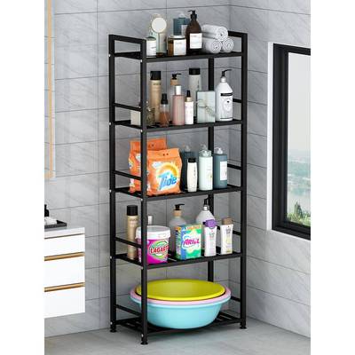 卫生间置物架落地多层浴室多功能收纳架厕所洗手间脸盆架挂毛巾架