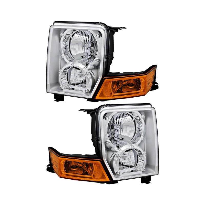 适用于2006-2010年吉普指挥官卤素车头灯前照灯总成铬琥珀色