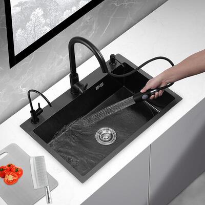 sink德系纳米不锈钢水槽套装家用洗菜池洗碗池不锈钢