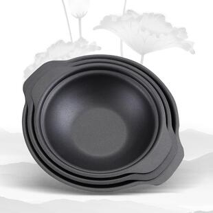 铁煲仔商用生铁锅煲仔饭煲锅铸铁鸡煲锅巴饭锅砂锅电磁炉铁锅