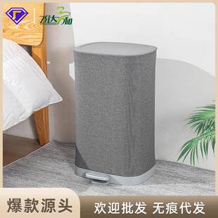 布艺脚踏收纳桶带盖家用卫生间脏衣杂物收纳筐提手篓玩具收纳桶