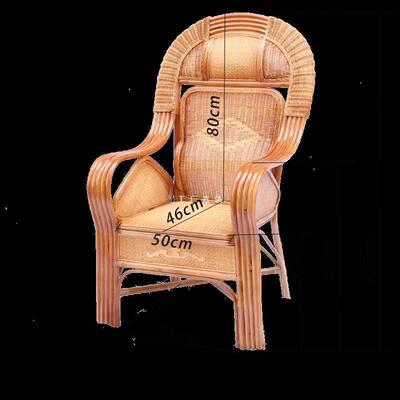 ft弹簧透气藤编办公椅老人太师椅靠背椅休闲电脑座椅大班椅真藤家